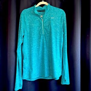 Nike Dry Fit 3/4 Zip - Women’s Large - Teal